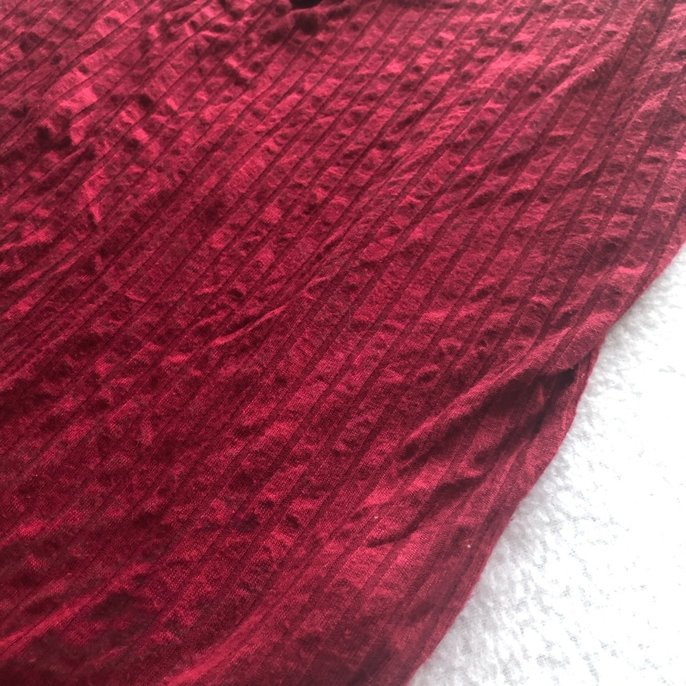 Red Ribbed Bodysuit - Picture 3 of 6